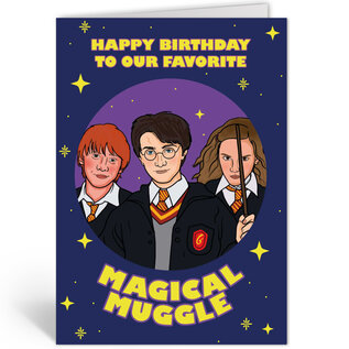 Studio Soph Wenskaart - Harry Potter - Happy Birthday to our favorite Magical Muggle