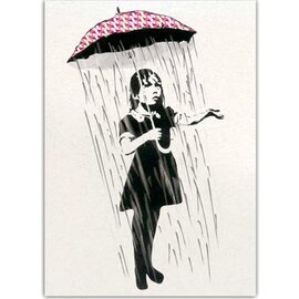 Tushita Postkaart - Banksy -  Step into the world out there