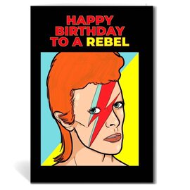 Studio Soph Greeting card - David Bowie - Happy Birthday to a rebel