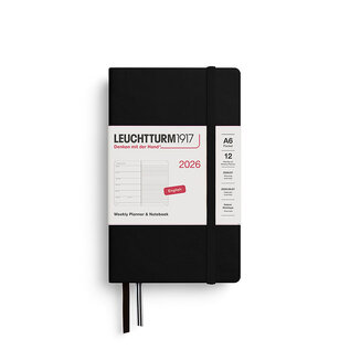 Leuchtturm1917 2026 Weekly Planner & Notebook 12 months Pocket A6