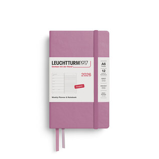 Leuchtturm1917 2026 Weekly Planner & Notebook 12 months Pocket A6