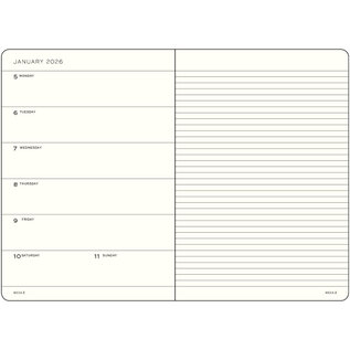 Leuchtturm1917 2026 Weekly Planner & Notebook 12 months Medium A5
