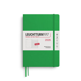 Leuchtturm1917 2026 Weekly Planner & Notebook 12 months Medium A5