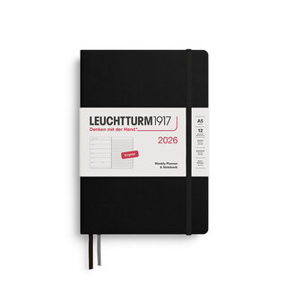 Leuchtturm1917 2026 Weekly Planner & Notebook 12 months Medium A5