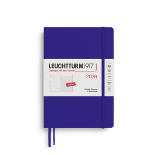 Leuchtturm1917 2026 Weekly Planner & Notebook 12 months Medium A5