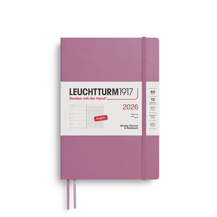 Leuchtturm1917 2026 Weekly Planner & Notebook 12 months Medium A5