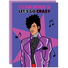 Studio Soph Grußkarte - Prince - It's your birthday so let's go crazy!
