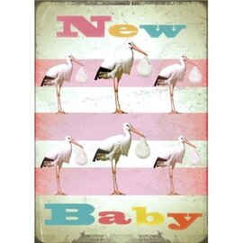 Max Hernn Greeting card - New Baby