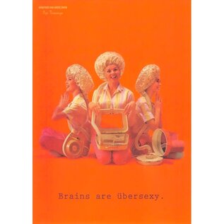 Ministerie van Unieke Zaken Postkarte - Brains are übersexy