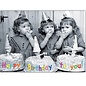 modern times Postkarte - Happy Birthday to you - Drillinge