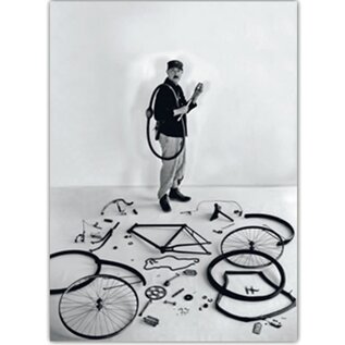 modern times Postkarte - Jaques Tati - Bicycle