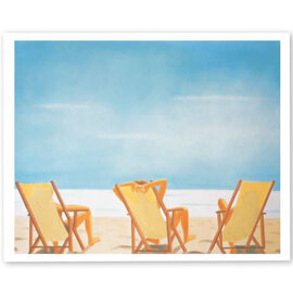 Konig Verlag Postcard - Alex Katz - Beach at 9 AM (1999)