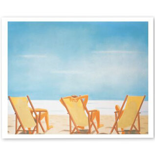 Konig Verlag Postkaart - Alex Katz - Beach at 9 AM (1999)