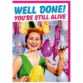 Dean Morris Greeting card - Fabulous! - Well done! You're still alive