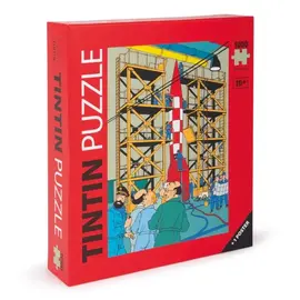 moulinsart Kuifje puzzel Raket X-FLR6 voor de start - 1000 stukjes - met poster