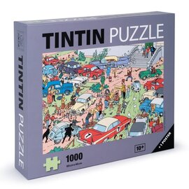 moulinsart Kuifje puzzel De Rallye - 1000 stukjes - met poster