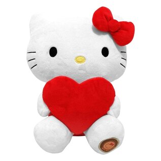 Joy Toy Hello Kitty knuffel - Hello Kitty met rood hart 24 cm