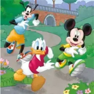 Dino puzzle Disney Mickey Mouse & Friends - 3 x puzzle 55 pieces