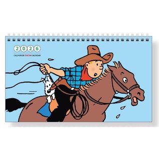 moulinsart Kuifje bureau kalender 2026 tafelmodel