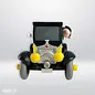 Plastoy Gaston Lagaffe Taxi Fiat 509 Spardose