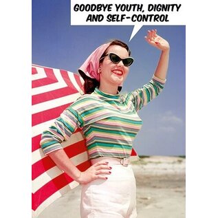 Dean Morris Grußkarte - Bubbles - Goodbye Youth, Dignity and Self-Control