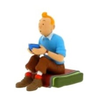 moulinsart Tintin figure - Tintin sitting in Tibet