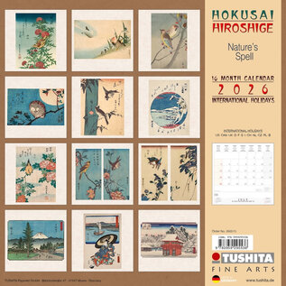 Tushita Hokusai Hiroshige calendar 2026