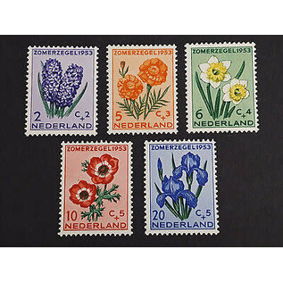 PostNL Satz Briefmarken der Niederlande Sommermarken 1953 NVPH 602-606 postfrisch