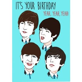 Cath Tate Grußkarte Modern Icons - The Beatles - It's your birthday Yeah, Yeah, Yeah!