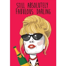 Cath Tate Wenskaart Modern Icons - Still absolutely fabulous darling
