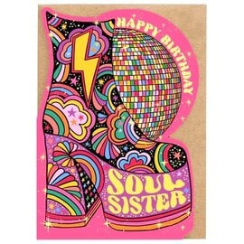 Cath Tate Grußkarte - Lost Plots - Happy Birthday Soul Sister
