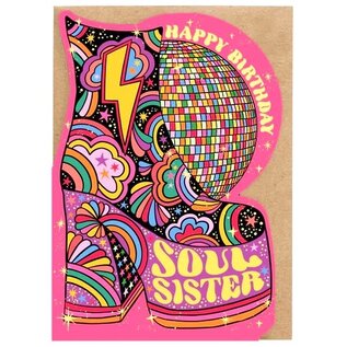 Cath Tate Wenskaart - Lost Plots - Happy Birthday Soul Sister