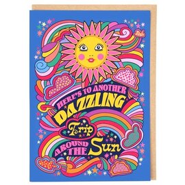 Cath Tate Greeting card - Lost Plots - Here's to another dazzling trip around the sun