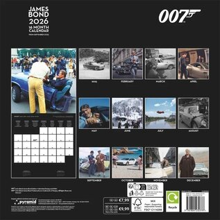 Pyramid James Bond calendar 2026 - 007
