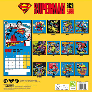 Pyramid DC Comics calendar 2026 - Superman