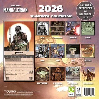 Pyramid Star Wars Kalender 2026 - The Mandalorian