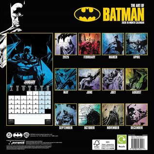 Pyramid DC Comics Batman calendar 2026 - The art of Batman