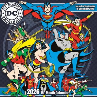Pyramid DC Comics calendar 2026 - Superman - Wonder Woman - Batman