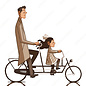 Nicolas Journoud Of Bikes and Men - Father and Daughter