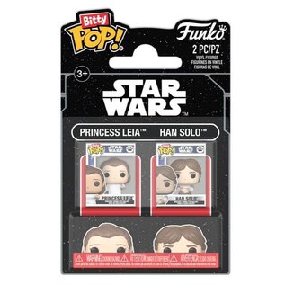 Funko Bitty Pop! 2-Pack Star Wars - Princess Leia & Han Solo