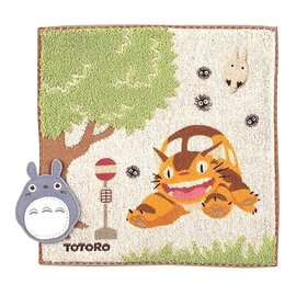Marushin Studio Ghibli My Neighbor Totoro - Bus Stop mini Handtuch 25 x 25 cm