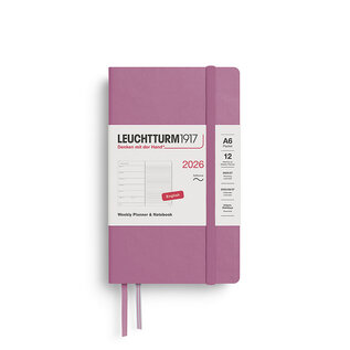 Leuchtturm1917 2026 Weekly Planner & Notebook 12 months Pocket A6