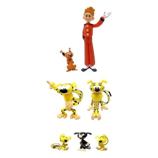 Plastoy Robbedoes Marsupilami - Tubo met set 7 figuren