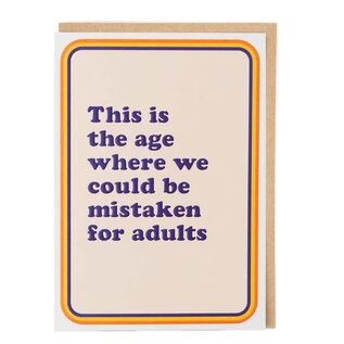 Cath Tate Greeting card Pina Colada - This is the age where we could be mistaken for adults