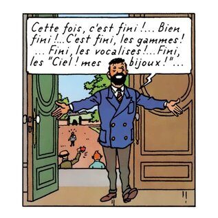 moulinsart Tintin Figur - Haddock im blauen Blazer