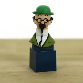 moulinsart Kuifje borstbeeld klein - Professor Zonnebloem