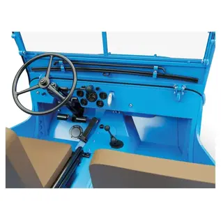 moulinsart Tim und Struppi Auto 1:8 Der blaue Jeep aus Reiseziel Mond