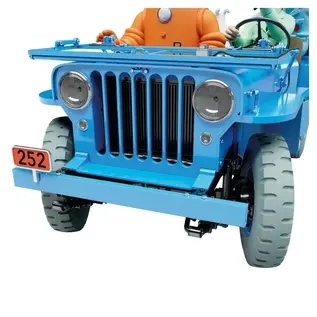 moulinsart Tintin model car 1:8 The blue Jeep from Destination Moon