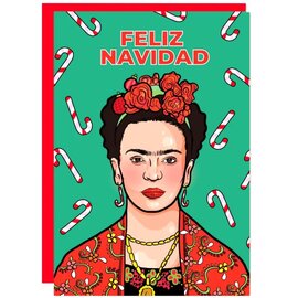 Studio Soph Kerstkaart - Frida Kahlo - Feliz Navidad