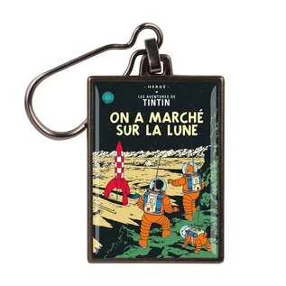 moulinsart Tintin metal keychain - Explorers on the Moon